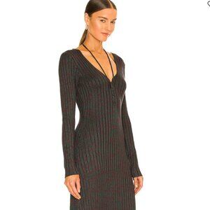 AFRM Solis Dress - Marled Pine Green - size Large - BARELY WORN